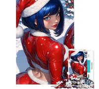 Rompecabezas de 1000 Piezas para Adolescentes Anime Santa Girl Christmas Difícil y desafiante para la diversión Familiar Juegos Divertidos para Mayores de 14 años Juego de Rompecabezas ofrecido