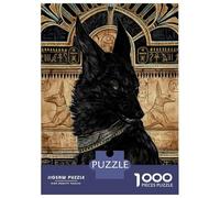 Rompecabezas De 1000 Piezas para Adolescentes Anubis God of Death Rompecabezas para Adultos Juego Práctico Mejora La Memoria para Cumpleaños, Navidad 70x50cm/1000pcs