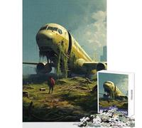 Rompecabezas de 1000 Piezas para Adolescentes Apocalipsis El último Vuelo Juego práctico de Corte de precisión Juguetes antiestrés Que mejoran el Amor Entre Parejas (26x38cm)