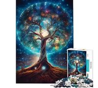Rompecabezas de 1000 Piezas para Adolescentes Árbol Cósmico de la Vida Un Reto para completar Mejora la Memoria Juguetes DIY para Mayores de 14 años (50x75cm)