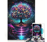 Rompecabezas de 1000 Piezas para Adolescentes: Árbol de la Vida Fantástico, Juegos para Toda la Familia, Un Reto para completar, Regalos para Amigos y Familiares 50x75cm