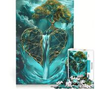 Rompecabezas de 1000 Piezas para Adolescentes: Árbol de la Vida Surrealista Antiguo, Juegos Divertidos, Reto para Completar, Toda la Familia 38x26cm