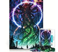 Rompecabezas de 1000 Piezas para Adolescentes Árbol del Infinito︰ Rise from The Rift Arte de Corte preciso Juego cognitivo Regalo Tiempo de Juego Tranquilo Regalo de decoración navideña (50x75cm)