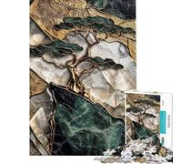 Rompecabezas de 1000 Piezas para Adolescentes Árbol Kintsugi y Piedra Rompecabezas de precisión para Adolescentes Interacción Entre Padres e Hijos cumpleaños 38x26cm
