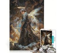 Rompecabezas de 1000 Piezas para Adolescentes: Arcángel Azrael, Guía Celestial de Transiciones, Procesamiento del Duelo, Liberación del Alma, Juego Práctico, Diversión Familiar, Ideal para Decorar
