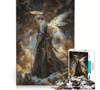 Rompecabezas de 1000 piezas para adolescentes: Arcángel Azrael, Guía Celestial de Transiciones, Procesamiento del Duelo, Liberación del Alma, Juegos Educativos, Análisis y Lógica, Regalo de Cumpleaños