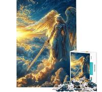 Rompecabezas de 1000 Piezas para Adolescentes Arcángel del Juicio Final Rompecabezas para Adultos Juegos relajantes para Mejorar la Memoria Ideal para cumpleaños y Navidad (tamaño 50x75cm)