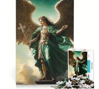 Rompecabezas de 1000 Piezas para Adolescentes: Arcángel Rafael, decoración de Pared, Juguete para divertirse en Familia, para Fortalecer el Amor Entre Parejas 38x26cm
