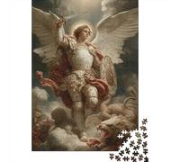 Rompecabezas De 1000 Piezas para Adolescentes Archangel Michael Heavenly Guardian Rompecabezas para Adultos Juego Práctico Decoración del Hogar Cumpleaños Y Navidad 70x50cm/1000pc