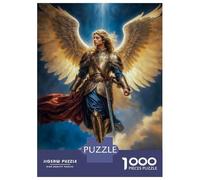 Rompecabezas De 1000 Piezas para Adolescentes Archangel of Radiant Glory, Archangel Michael Rompecabezas para Adolescentes Juegos Relajantes Difícil Regalos para Amigos Y Familiares 52x38cm/1000pcs