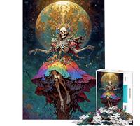 Rompecabezas de 1000 Piezas para Adolescentes arcoíris Santa Muerte Rompecabezas para Adultos Juego Familiar decoración del hogar cumpleaños (tamaño 50x75cm)