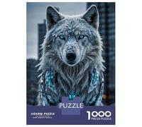 Rompecabezas De 1000 Piezas para Adolescentes Arctic Wolf in The Snow Rompecabezas para Adultos Juegos Relajantes Decoración De Pared 38x26cm/1000pcs