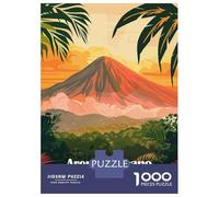 Rompecabezas De 1000 Piezas Para Adolescentes Arenal Volcano National Park Costa Rica Rompecabezas Para Adultos Juguete Decoración De Pared Una Obra De Arte Diversión En Casa Actividades, 52x38cm/1000