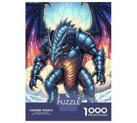 Rompecabezas De 1000 Piezas para Adolescentes Armored Dragon in Snowy Landscape Rompecabezas para Adultos Juego Práctico Decoración del Hogar Cumpleaños Y Navidad 38x26cm/1000pcs