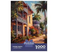 Rompecabezas De 1000 Piezas para Adolescentes Art District Miami USA Rompecabezas para Adultos Juegos Divertidos Desafío Difícil para Cumpleaños, Navidad 38x26cm/1000pcs