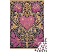 Rompecabezas De 1000 Piezas para Adolescentes Art Nouveau Heart Poster Rompecabezas para Adultos Juegos Divertidos Decoración Ayuda A Ejercitar El Cerebro 70x50cm/1000pcs
