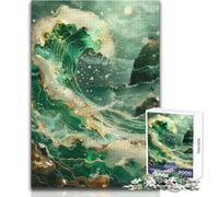 Rompecabezas de 1000 Piezas para Adolescentes, Arte Abstracto Kintsugi, diversión Familiar y Noche de Juegos, patrón de ensamblaje, Gran Regalo, tamaño 50x75cm