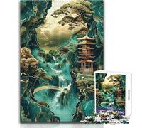 Rompecabezas de 1000 Piezas para Adolescentes, Arte Abstracto Kintsugi, Hermoso diseño, Juego para Mejorar la Memoria, Regalo para cumpleaños, tamaño 38x26cm