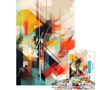 Rompecabezas de 1000 Piezas para Adolescentes Arte Abstracto Moderno Juego práctico Juguetes educativos Regalos Divertidos y con Humor para Hombres y Mujeres tamaño 75x50cm