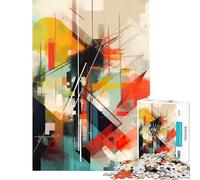 Rompecabezas de 1000 Piezas para Adolescentes Arte Abstracto Moderno Juguetes educativos Juegos relajantes una Obra de Arte Regalos de cumpleaños tamaño 38x26cm