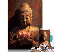 Rompecabezas de 1000 Piezas para Adolescentes, Arte Budista, Juegos Familiares, Actividades en casa, Regalo de cumpleaños, Regalos de Viaje (38x26cm)