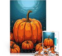 Rompecabezas de 1000 Piezas para Adolescentes Arte de Calabaza Juguetes de Entretenimiento Familiar Juego de desafío único 38x26cm