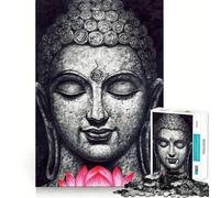 Rompecabezas de 1000 Piezas para Adolescentes,Arte de Estudio de Yoga Zen de Buda,Arte de Bordes precisos,Entrenamiento Mental,Juego Divertido y Tranquilo,Regalo de cumpleaños (50x75cm)