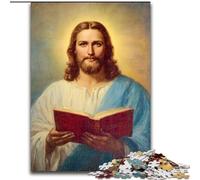 Rompecabezas de 1000 Piezas para Adolescentes, Arte de Jesús, Ayuda a ejercitar el Cerebro, Juguetes adictivos para Cultivar la Paciencia, decoración tamaño 50x75cm