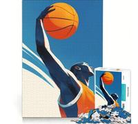 Rompecabezas de 1000 Piezas para Adolescentes: Arte de Mates de Baloncesto, Juego Educativo, Regalo de cumpleaños, cumpleaños y Navidad 38x26cm