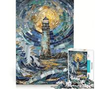 Rompecabezas de 1000 Piezas para Adolescentes, Arte de Mosaico Guiding Light, Juguete Educativo, Actividades Divertidas en casa, Regalo de Juego desafiante 38x26cm