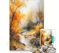 Rompecabezas de 1000 Piezas para Adolescentes Arte de Naturaleza en Acuarela Juguete Educativo desafío difícil 38x52cm