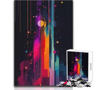 Rompecabezas de 1000 Piezas para Adolescentes, Arte geométrico Abstracto, Juego desafiante, Juguetes, decoración de Pared, Regalo para cumpleaños, tamaño 38x52cm