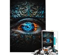 Rompecabezas de 1000 Piezas para Adolescentes Arte místico del Ojo Actividades Divertidas para Hacer en casa Decoración Juguetes antiestrés Apto para Mayores de 14 años (50x75cm)