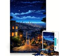 Rompecabezas de 1000 Piezas para Adolescentes,Arte pixelado de San Francisco,Arte de Bordes precisos,Actividad Mental Inteligente,Juego para Pasar un rato Agradable,Regalo de cumpleaños (38x52cm)