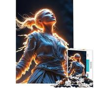 Rompecabezas de 1000 Piezas para Adolescentes Ascensión de la Luz Ayuda a ejercitar el Cerebro Una Obra de Arte Juegos Divertidos Apto para Mayores de 14 años (38x52cm)