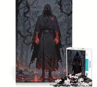 Rompecabezas de 1000 Piezas para Adolescentes: Asesino de Sangre - Guerrero de Las Sombras Carmesí, Juegos Divertidos, Actividades para Disfrutar en casa, Juego con un diseño Precioso 50x75cm