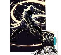 Rompecabezas de 1000 Piezas para Adolescentes Asesinos con Espada Brillante póster Vintage Juegos relajantes Juguetes adictivos para Cultivar la Paciencia Gran Regalo desafío difícil (tamaño 38x26cm)