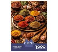 Rompecabezas De 1000 Piezas para Adolescentes Assortment of Spices and Herbs Rompecabezas para Adultos Juego Familiar Decoración del Hogar Regalos para Reducir El Estrés 38x26cm/1000pcs