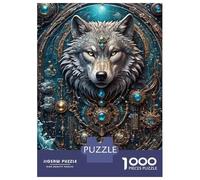 Rompecabezas De 1000 Piezas para Adolescentes Astral Guardian Wolf Rompecabezas para Adultos Juego Práctico Pero Divertido Y Humorístico para Cumpleaños, Navidad 52x38cm/1000pcs