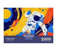 Rompecabezas De 1000 Piezas para Adolescentes Astronaut Floating in Space-2 Rompecabezas para Adolescentes Juego De Ingenio Una Obra De Arte Diversión En Casa Actividades, 70x50cm/1000pcs