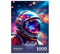 Rompecabezas De 1000 Piezas para Adolescentes Astronaut Purple Rompecabezas para Adultos Juego De Ingenio Difícil Gran Regalo para Jugar 70x50cm/1000pcs