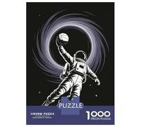 Rompecabezas De 1000 Piezas para Adolescentes Astronaut Slam Dunk in Space Rompecabezas para Adultos Juguetes Antiestrés Ensamblaje De Patrones Desafiante De Completar 52x38cm/1000pcs
