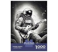 Rompecabezas De 1000 Piezas para Adolescentes Astronaut Space Guitarist Rompecabezas para Adultos Juego Familiar Desafío Difícil Interacción Entre Padres E Hijos 38x26cm/1000pcs