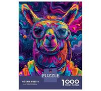 Rompecabezas De 1000 Piezas para Adolescentes Astronaut Space Lama Rompecabezas para Adultos Juegos Divertidos Decoración Ayuda A Ejercitar El Cerebro 70x50cm/1000pcs