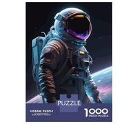 Rompecabezas De 1000 Piezas para Adolescentes Astronaut Space Neon Rompecabezas para Adultos Juegos Familiares Decoración del Hogar Regalos Y Cumpleaños Únicos 38x26cm/1000pcs