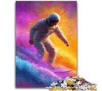 Rompecabezas de 1000 Piezas para Adolescentes, Astronauta, a Partir de 14 años, Juego de Preguntas, Actividades Divertidas en casa, Regalo de cumpleaños, Regalos de Viaje, 50x75cm