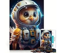 Rompecabezas de 1000 Piezas para Adolescentes Astronauta,Águila Espacial,Arte de Corte Limpio,Juego Creativo,Juguete,Juego Relajante, (50x75cm)