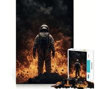 Rompecabezas de 1000 Piezas para Adolescentes Astronauta,Catástrofe,Corte Suave,Juego de lógica,Tiempo de Juego Relajante,Regalo de cumpleaños para Aficionados (38x52cm)