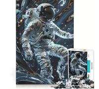 Rompecabezas de 1000 Piezas para Adolescentes: Astronauta flotando, Juegos Familiares, Actividades Divertidas en casa, colección de Artistas, Bellas Artes 38x52cm