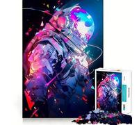 Rompecabezas de 1000 Piezas para Adolescentes Astronauta,Nebulosa Espacial,Arte de Borde Exacto,Juguete de Entrenamiento Cerebral,Juego para Momentos Acogedores,Exhibición de Arte Navideño (38x52cm)